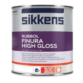 Sikkens Rubbol Finura High Gloss hoogglans verf voor op hout