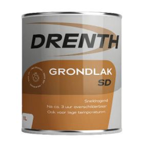 Drenth Grondlak SD Sneldrogende grondverf voor op hout en bestaande verflagen.