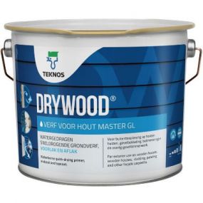 Teknos Drywood verf voor hout Master hoogglans systeemverf