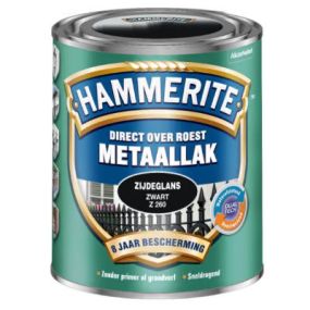 Hammerite Metaallak Zijdeglans Zwart Z260
