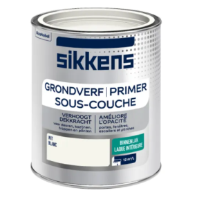 Sikkens Grondverf Binnen – geschikt voor hout, voorgegrond metaal en kunststof binnen.