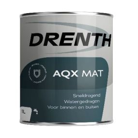 Drenth AQX Mat is een watergedragen matte verf voor op hout, zoals ramen, deuren en kozijnen.