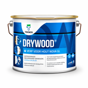 Drywood verf voor hout Nova is een watergedragen verf voor hout met een sterke hechting en langdurige bescherming.