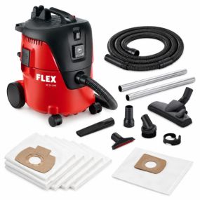 Flex-tools VC 21 L MC professionele droog en nat stofzuiger klasse L 21 liter