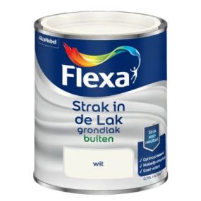 Flexa Strak in de Lak grondlak buiten 750 ml wit
