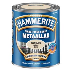 Hammerite Metaallak hoogglans Creme S012