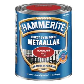 Hammerite metaallak hoogglans rood S040