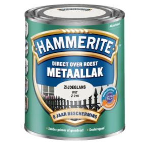 Hammerite Metaallak zijdeglans Wit Z210 