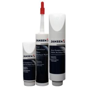 Jansen Acryl Snelplamuur voor binnen, snel drogend en roestwerend