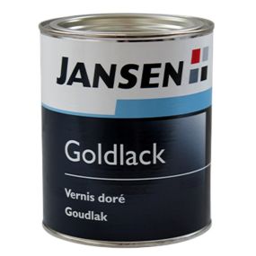 Jansen Goudlak metallic goudkleurige effectlak voor metaal en hout
