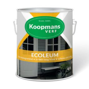 Ecoleum is een sterk impregnerende, verwerkingsvriendelijke, Carbolineum vervangende High Solid beschermingsmiddel voor onbehandeld geconserveerd ruw hout, o.a. kapschuren, boothuizen, tuinhout, schuttingen, hekwerken, pergola's en  bielzen