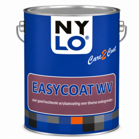 Nylo Easycoat WV is een half glanzende zelfvernet
tende acrylaat, grond, tussen- en eindlaag. Door zijn 
specifieke eigenschappen optimaal inzetbaar voor 
het afwerken van aluminium luchtroosters, (ver
zinkt)stalen of kunststof deuren en kozijnen, tre