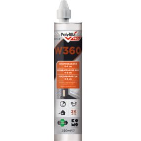 Polyfilla Pro W360 - 2K Houtreparatiepasta in handige 2 in 1 koker