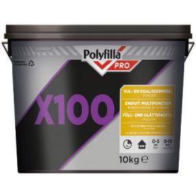 Polyfilla Pro X100 Vulmiddel en Egalisatiemiddel 10 kg