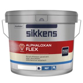 Sikkens Alphaloxan Flex dampopen flexibele matte buiten muurverf 
