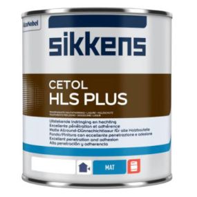 Sikkens Cetol HLS plus 1 liter  Zijdeglanzende semi filmvormende
 transparante beits voor buiten.