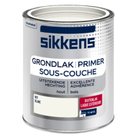 Blik Sikkens Grondlak Buiten – matte grondverf voor buitenhout