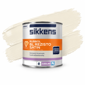 Sikkens Rubbol BL Rezisto Satin RAL 9001 Crèmewit zijdeglans binnenlak voor deuren en kozijnen