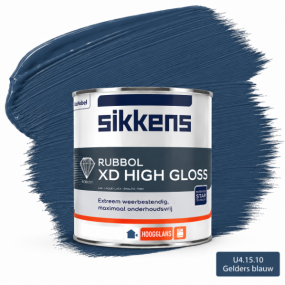 Sikkens Rubbol XD High Gloss U4.15.10 Geldersblauw voor buitendeuren en kozijnen