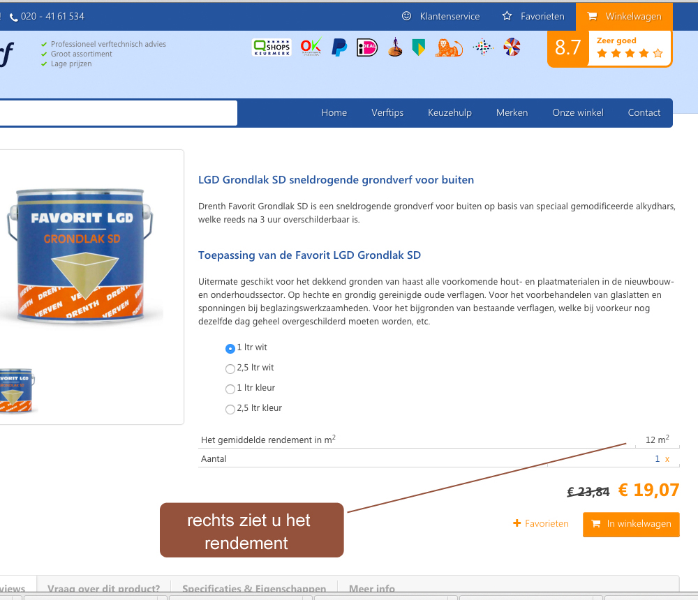 Hoeveel liter verf per m2? Praxis